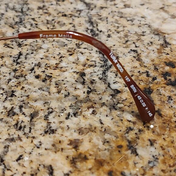 Vintage Tura 197 Eyeglasses Oval Bronze Frame 45-20-145 Made in Italy Unisex Ret - Picture 6 of 13